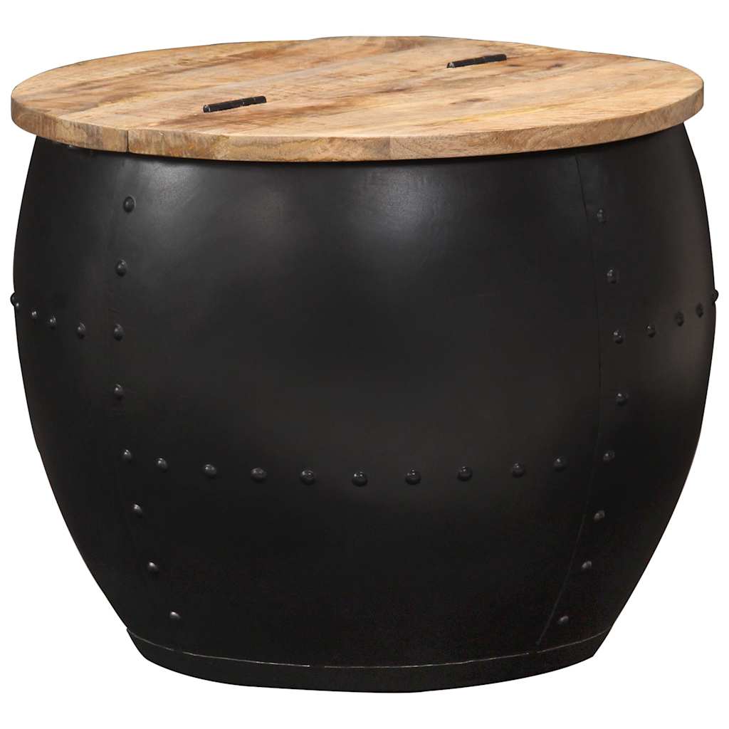 Kavos staliukas, 53x43cm, mango medienos masyvas, apskritas