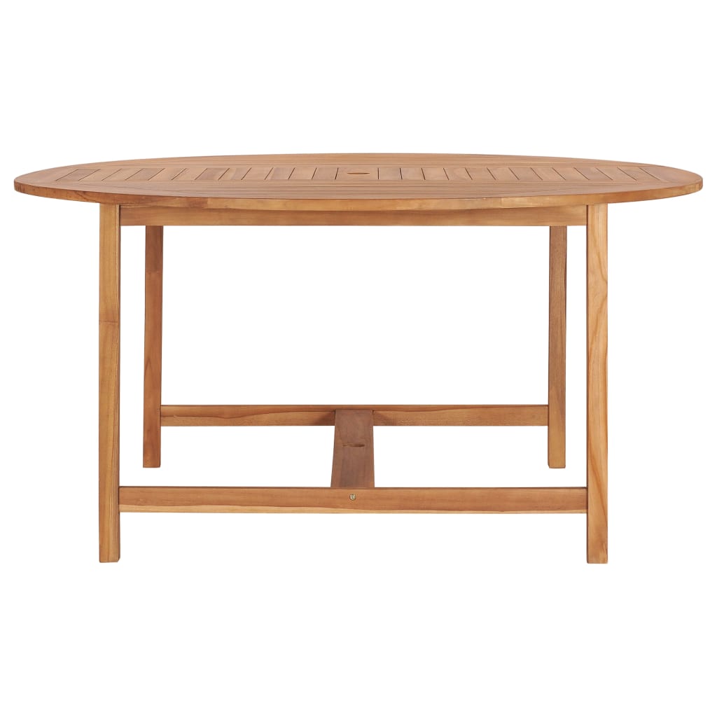 Garden table, 150x76cm, solid teak wood