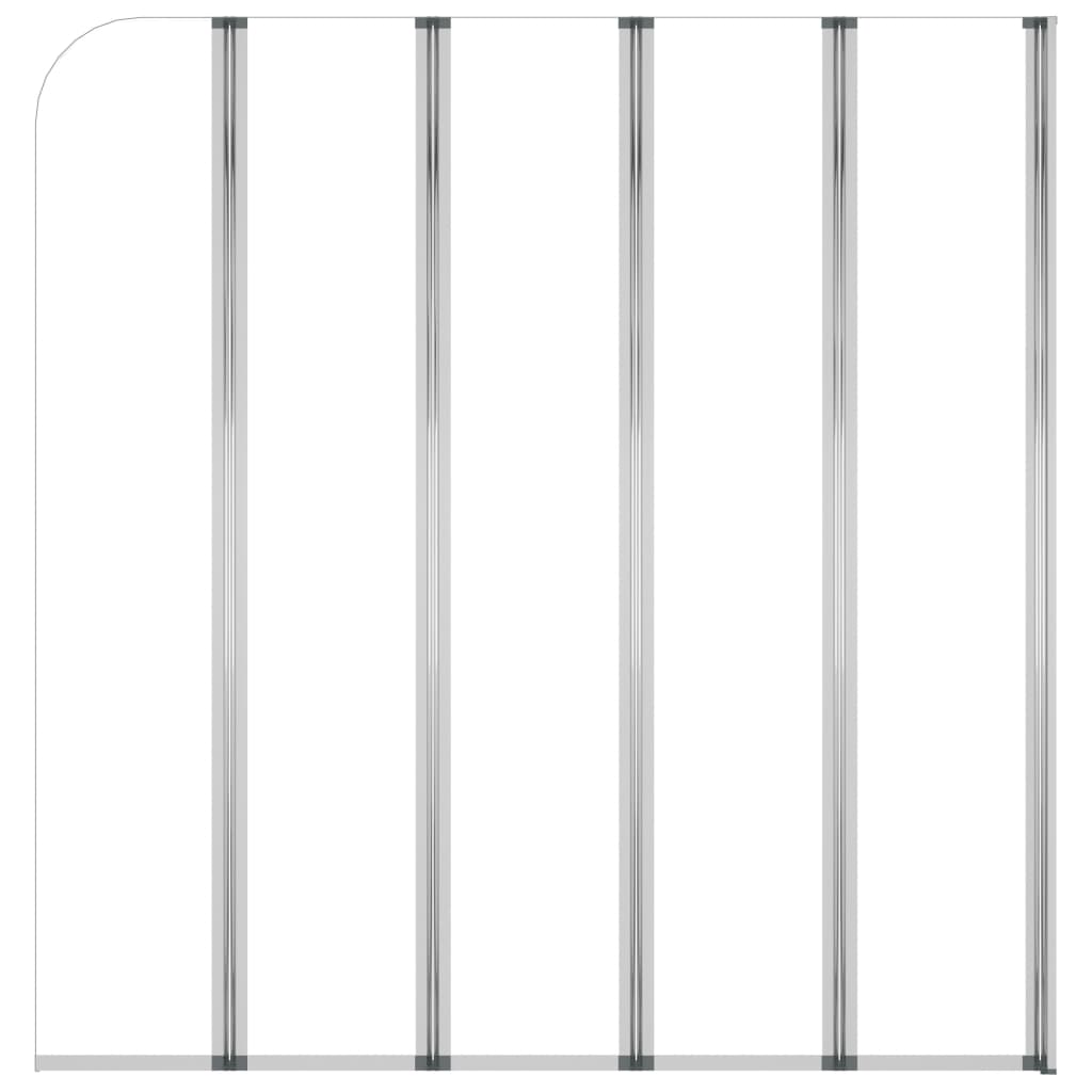 Shower screen, clear, 120x140cm, tempered glass