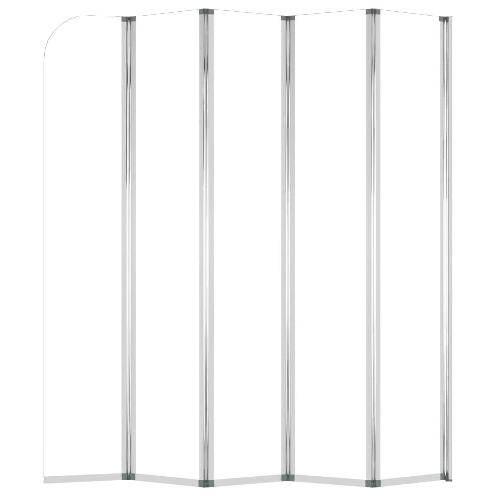 Shower screen, clear, 120x140cm, tempered glass