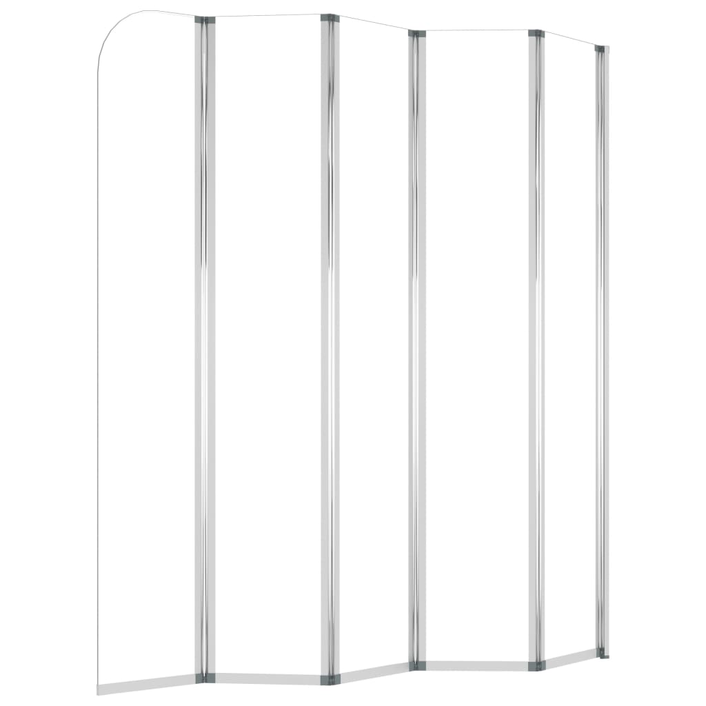 Shower screen, clear, 120x140cm, tempered glass