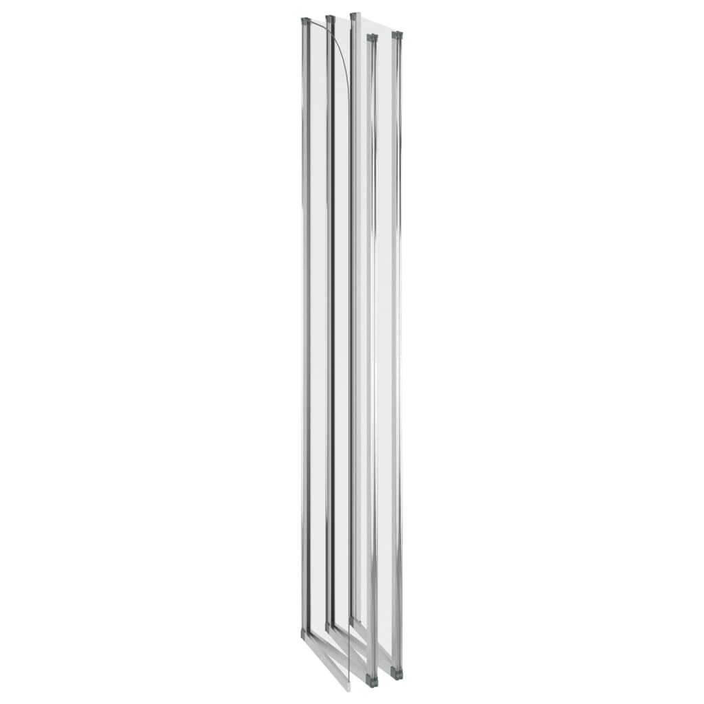 Shower screen, clear, 120x140cm, tempered glass