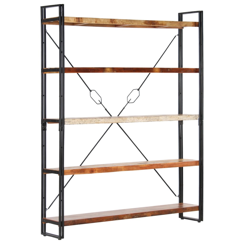Bookcase, 5-tier, 140x30x180cm, solid wood