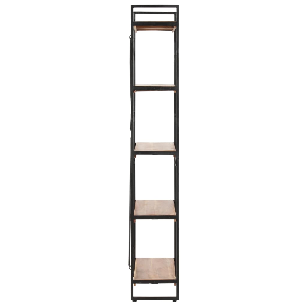 Grāmatu plaukts, 5 stāvi, 90x30x180cm, akācijas masīvkoks
