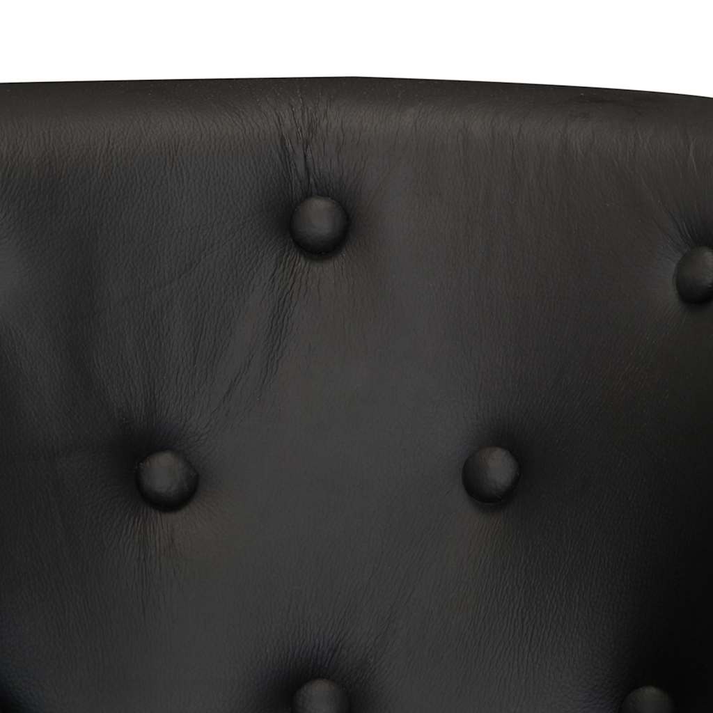 Chair, black, genuine leather