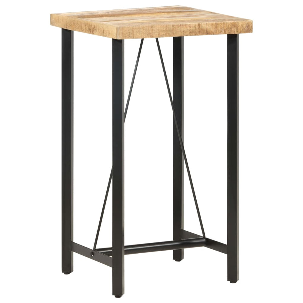 Bar table, 60x60x107cm, rough mango wood