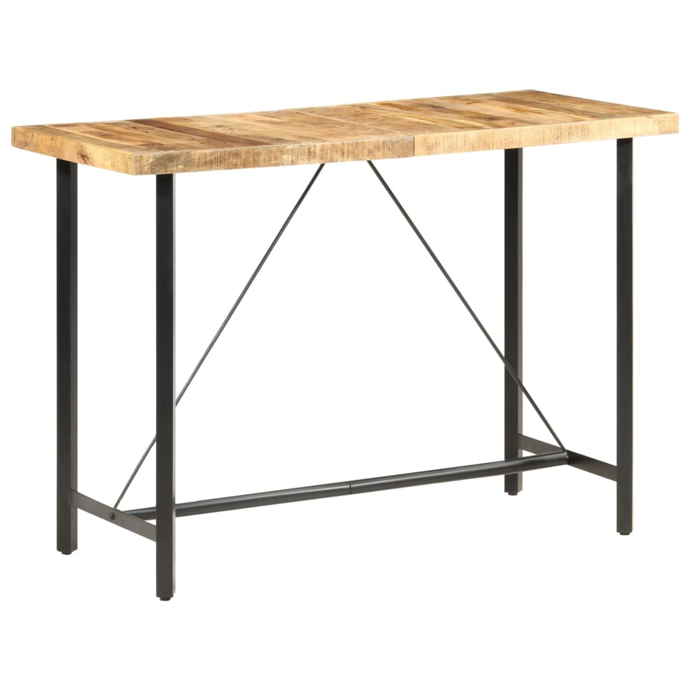 Bar table, 150x70x107cm, rough mango wood