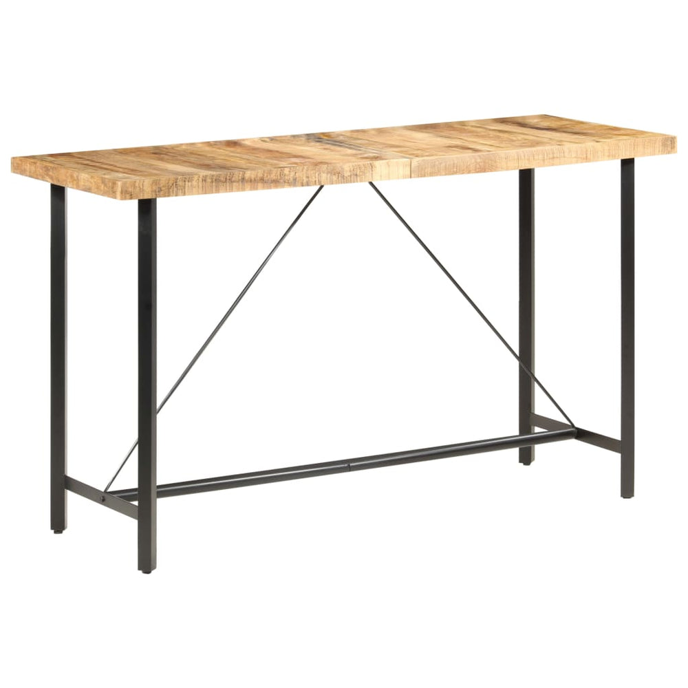 Bar table, 180x70x107cm, rough mango wood