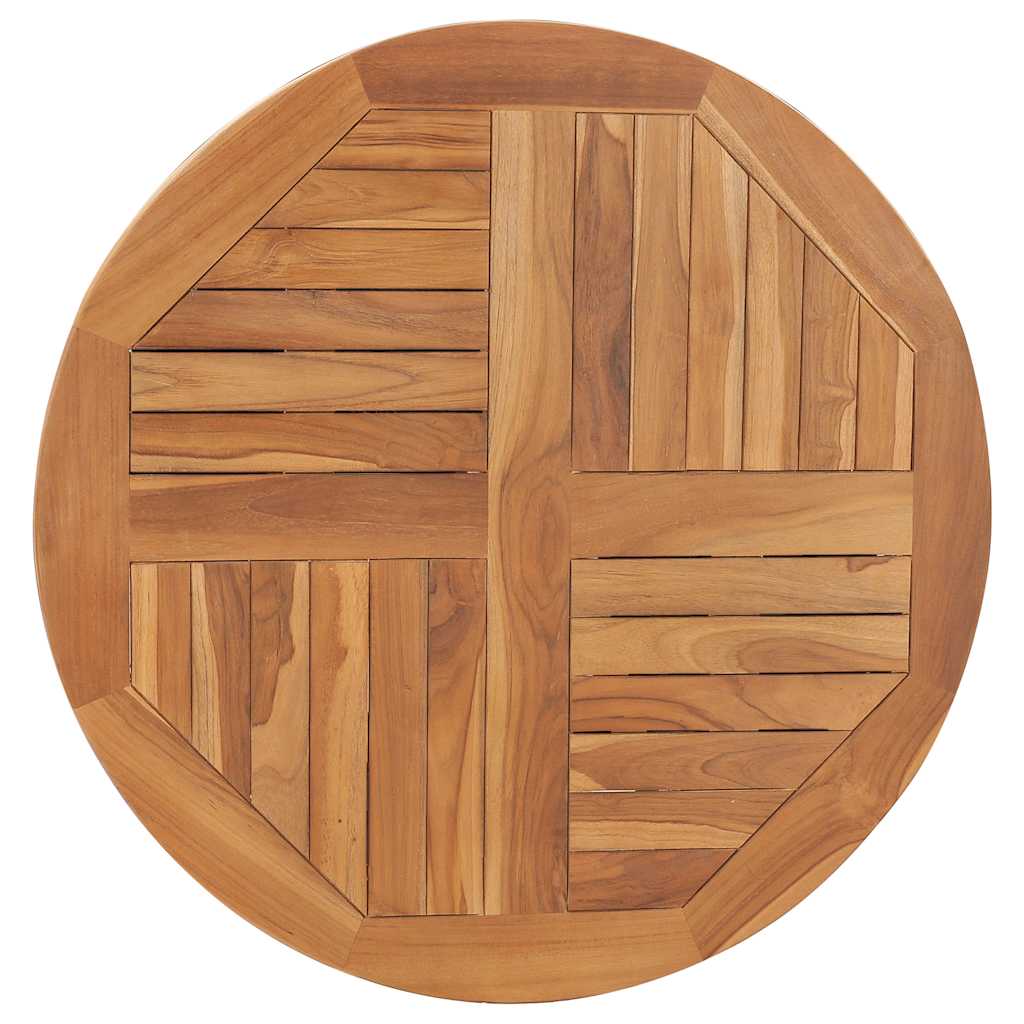 Stalviršis, 80cm, tikmedžio medienos masyvas, apskritas, 2,5cm