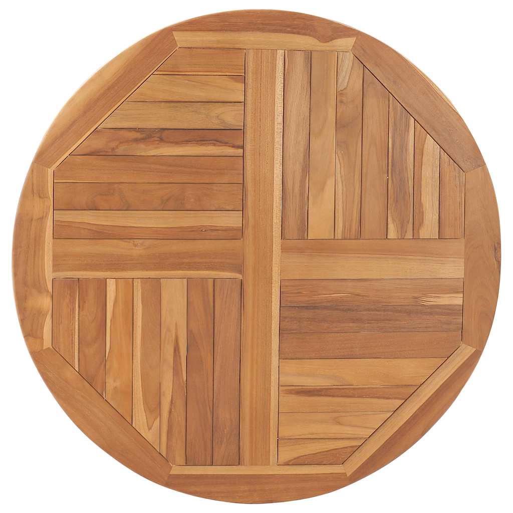 Worktop, 90cm, solid teak, round, 2.5cm