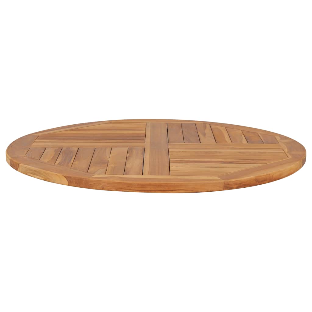 Worktop, 90cm, solid teak, round, 2.5cm