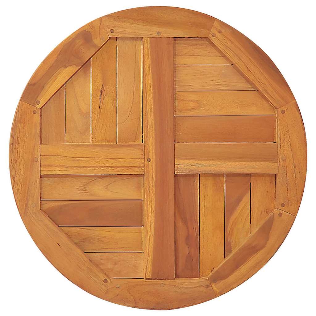 Worktop, 90cm, solid teak, round, 2.5cm