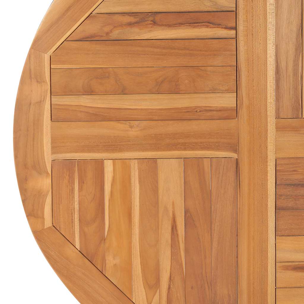 Worktop, 90cm, solid teak, round, 2.5cm