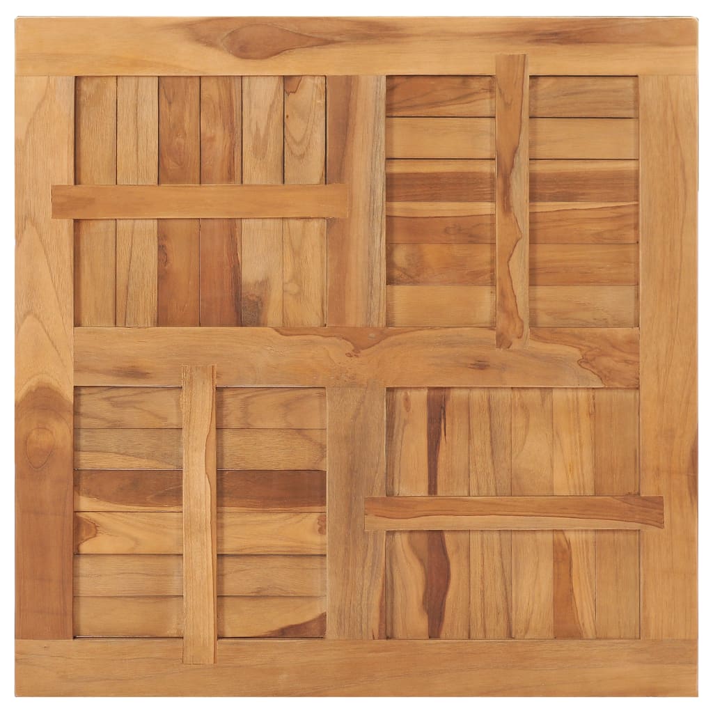 Stalviršis, 80x80x2,5cm, tikmedžio masyvas, kvadratinis