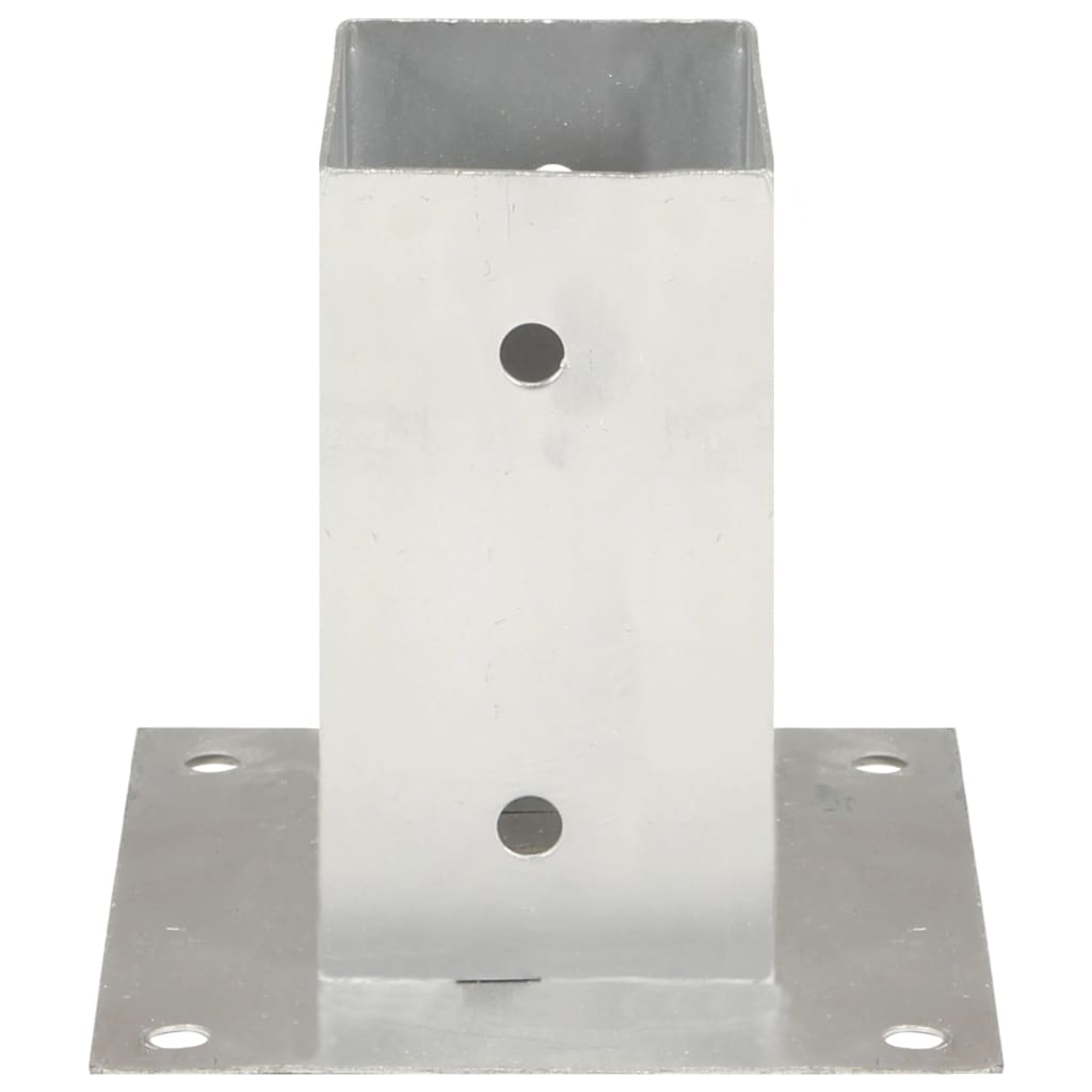 Post bases, 4 pcs, galvanized metal, 71mm