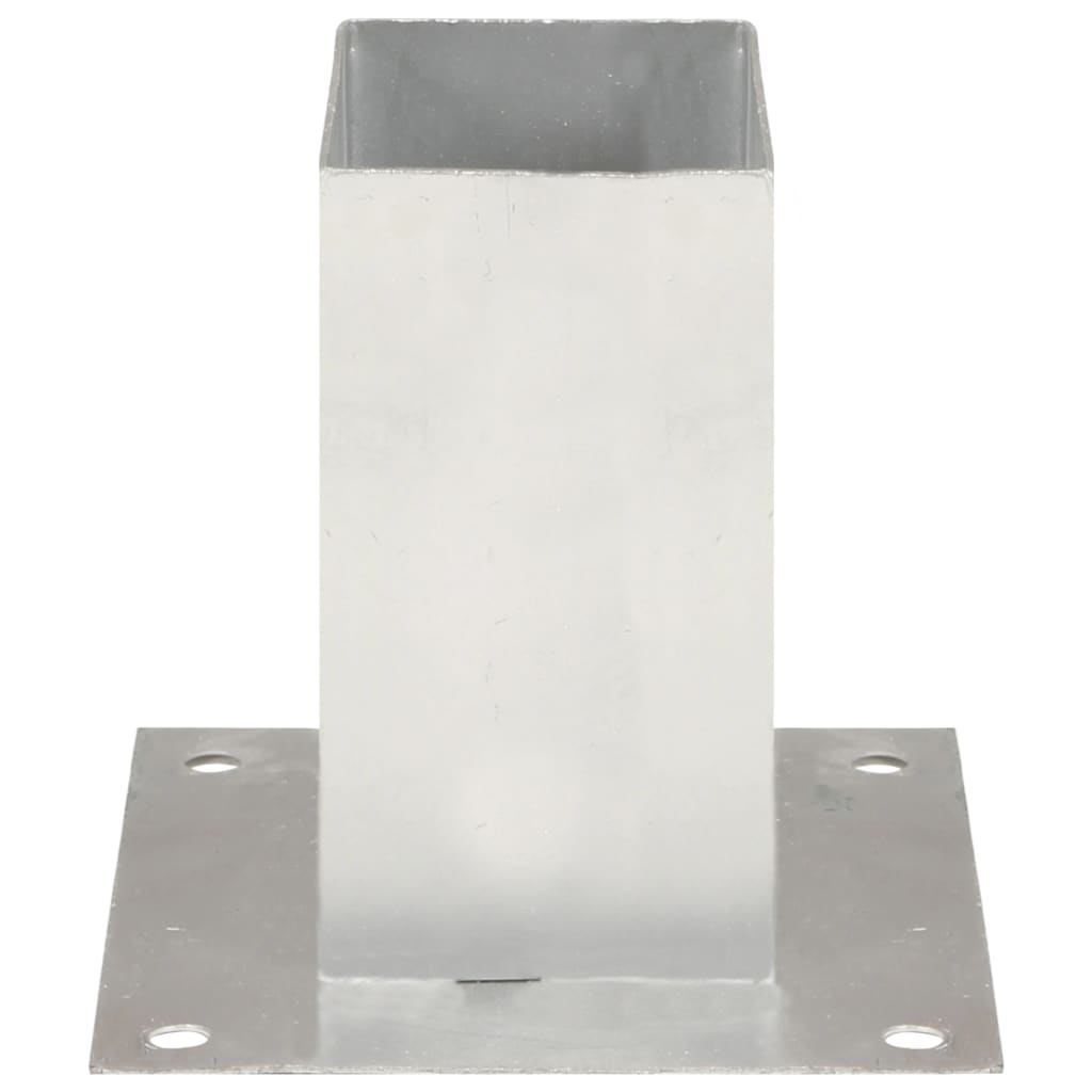 Post bases, 4 pcs, galvanized metal, 71mm