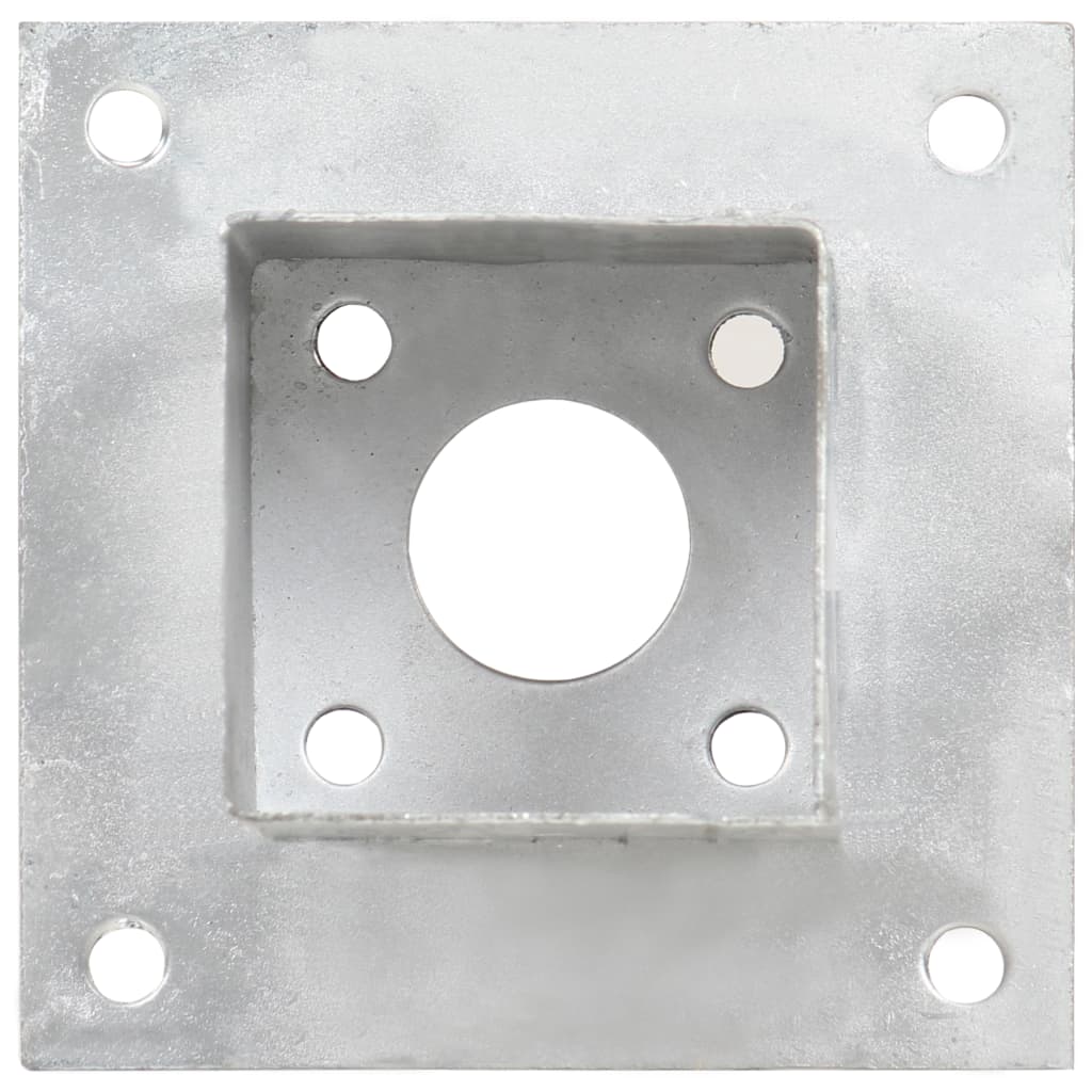 Post bases, 4 pcs, galvanized metal, 71mm