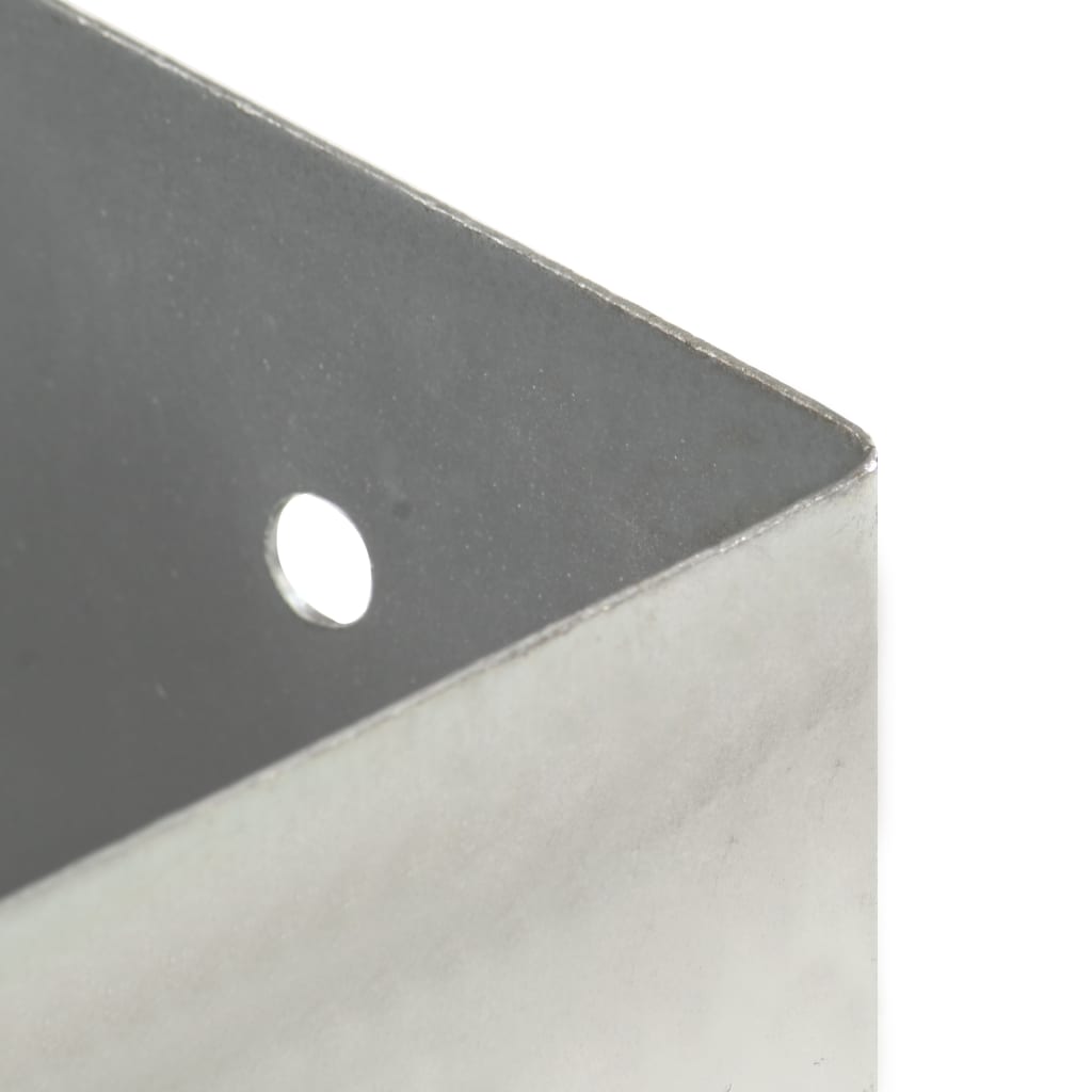 Post bases, 4 pcs, galvanized metal, 71mm