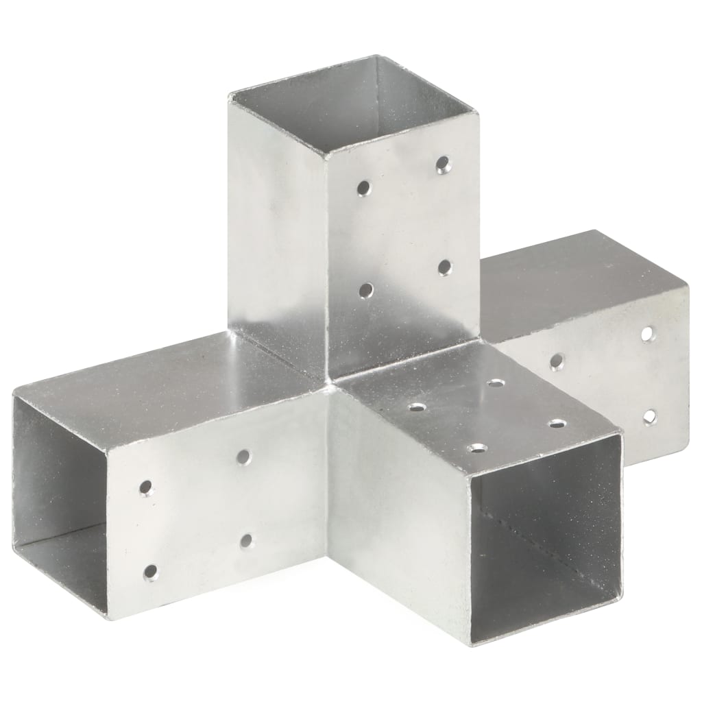 Stabu savienojums, 71x71mm, cinkots metāls, X formas