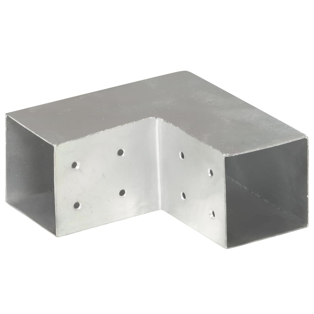 Post connectors, 4 pcs, 81x81mm, metal, L-shaped