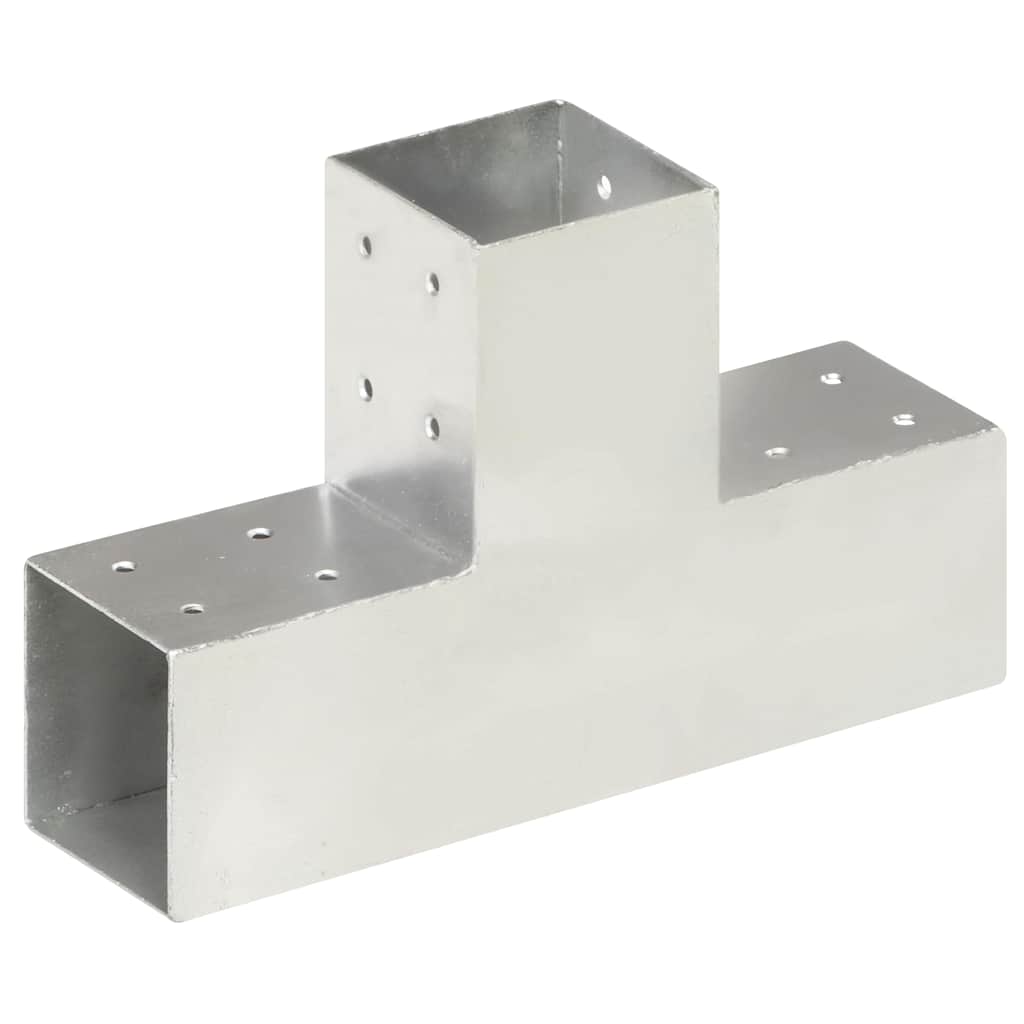 Stulpo sujungimas, 81x81mm, galvanizuotas metalas, T formos