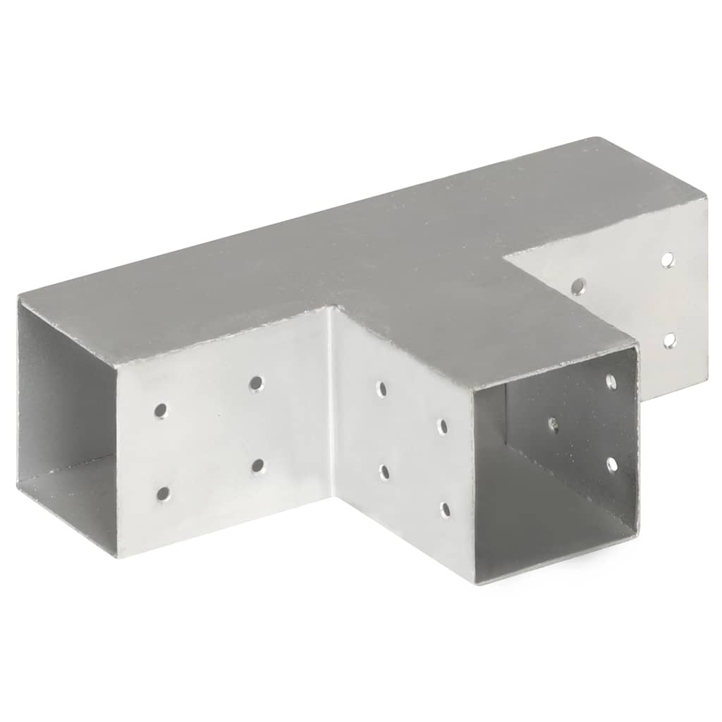 Stulpo sujungimas, 81x81mm, galvanizuotas metalas, T formos