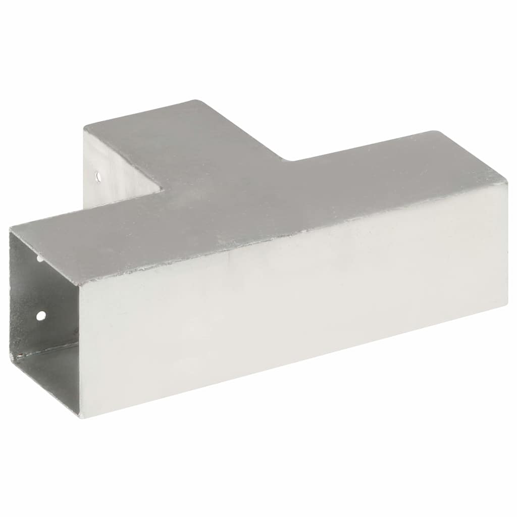 Stulpo sujungimas, 81x81mm, galvanizuotas metalas, T formos
