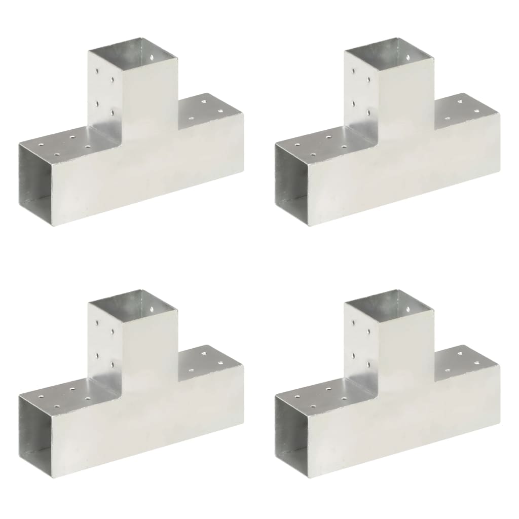 Stulpų sujungimai, 4vnt., 81x81mm, metalas, T formos
