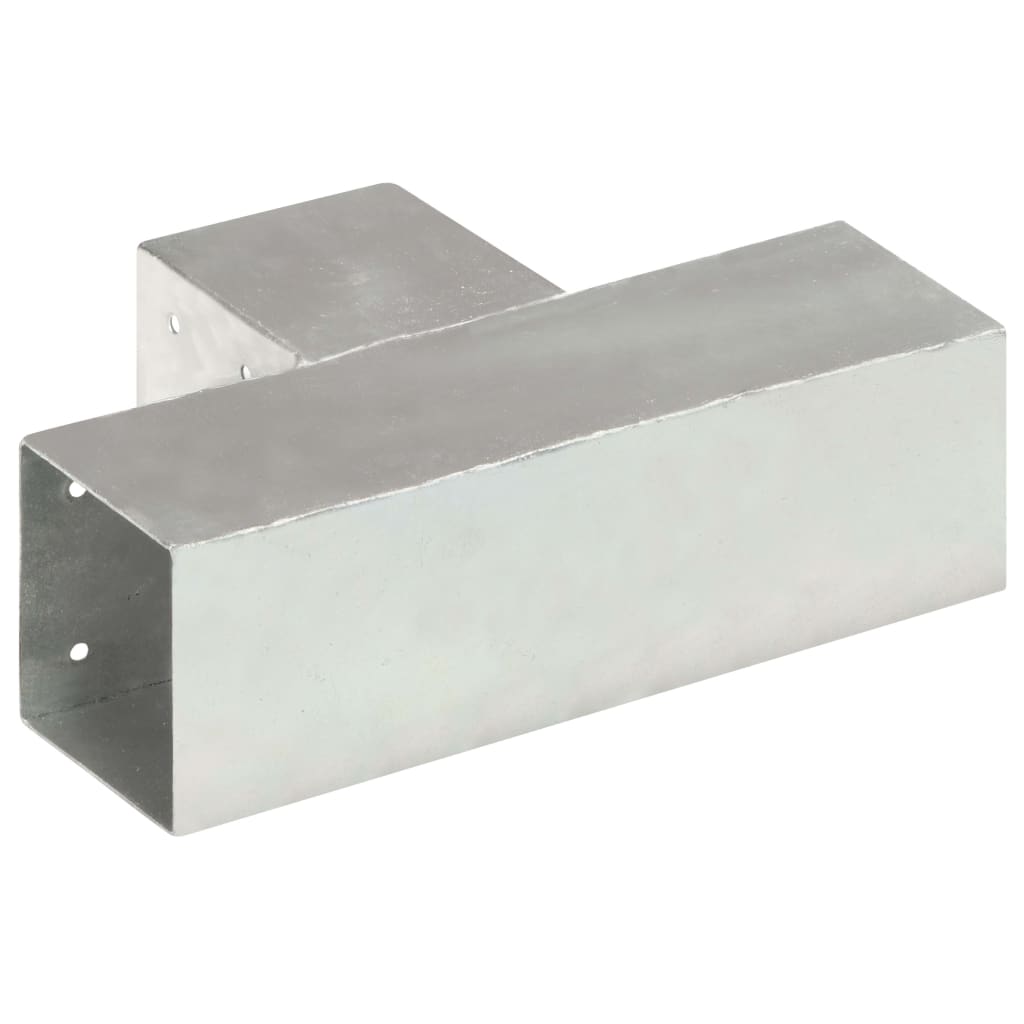 Post connectors, 4 pcs, 91x91mm, metal, T-shaped