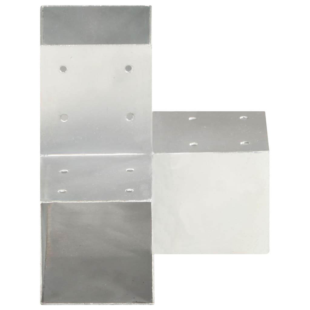 Post connectors, 4 pcs, 91x91mm, metal, Y-shaped