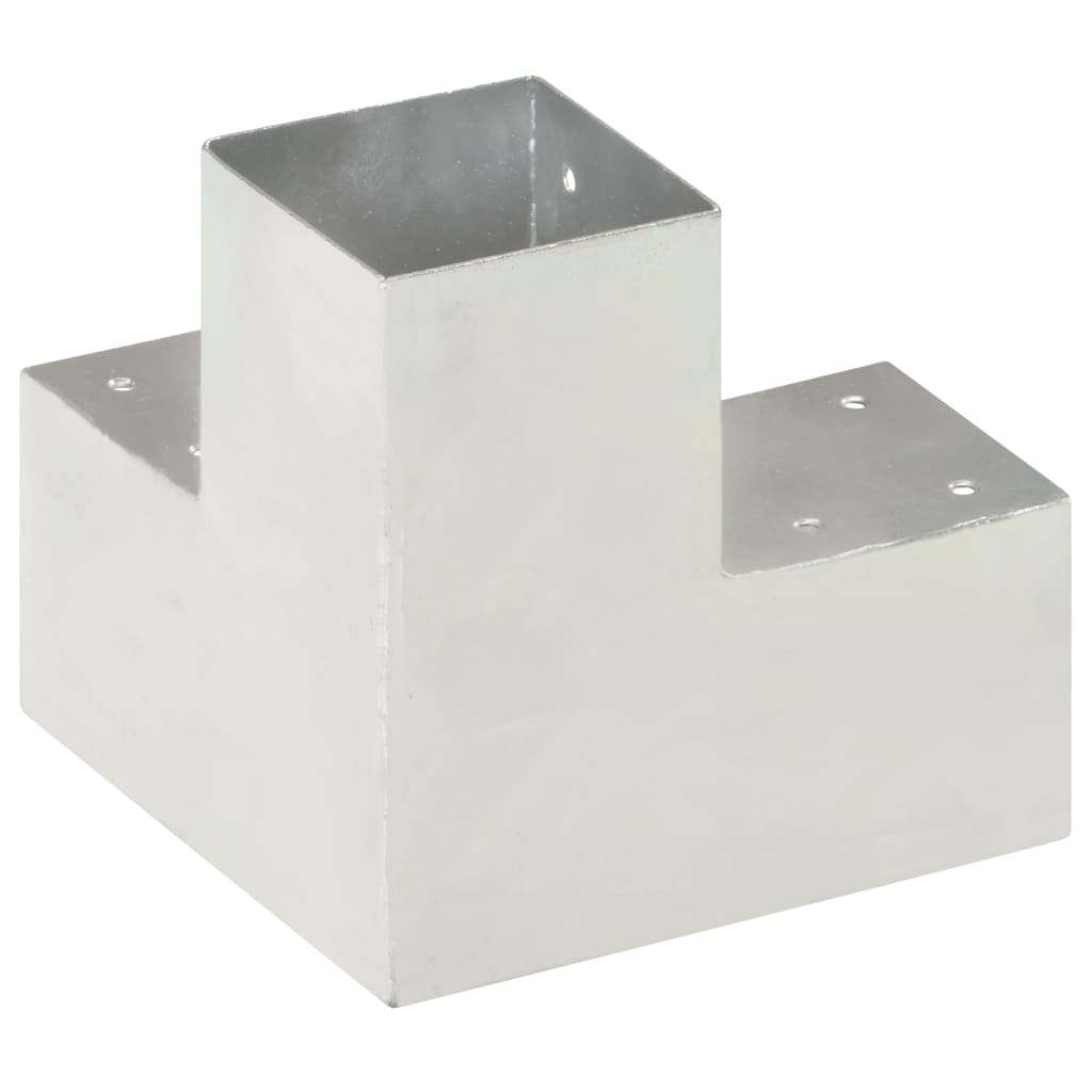 Post connectors, 4 pcs, 91x91mm, metal, Y-shaped
