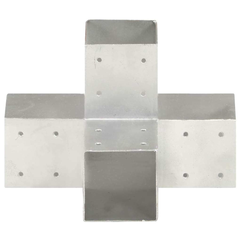 Stulpų sujungimai, 4vnt., 91x91mm, metalas, X formos
