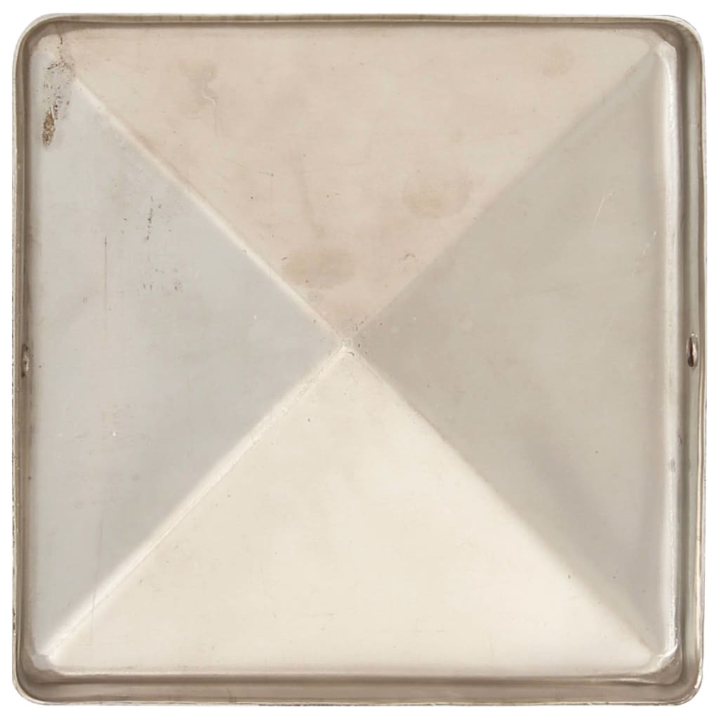 Tvoros stulpų dangteliai, 6vnt., 81x81mm, nerūdijantis plienas