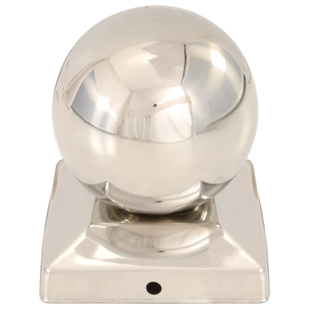 Post caps, 6 pcs., 91x91mm, stainless steel