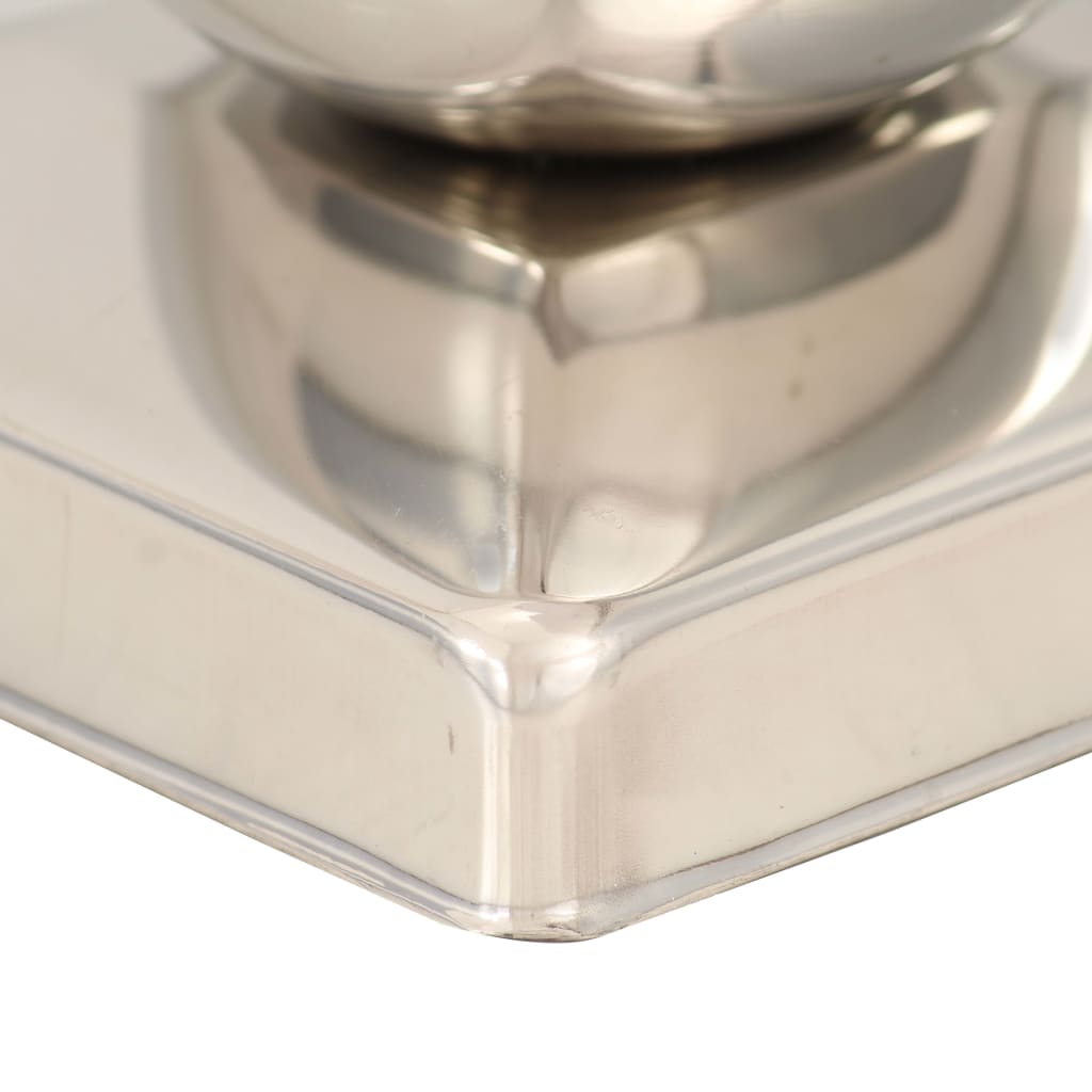 Post caps, 6 pcs., 91x91mm, stainless steel