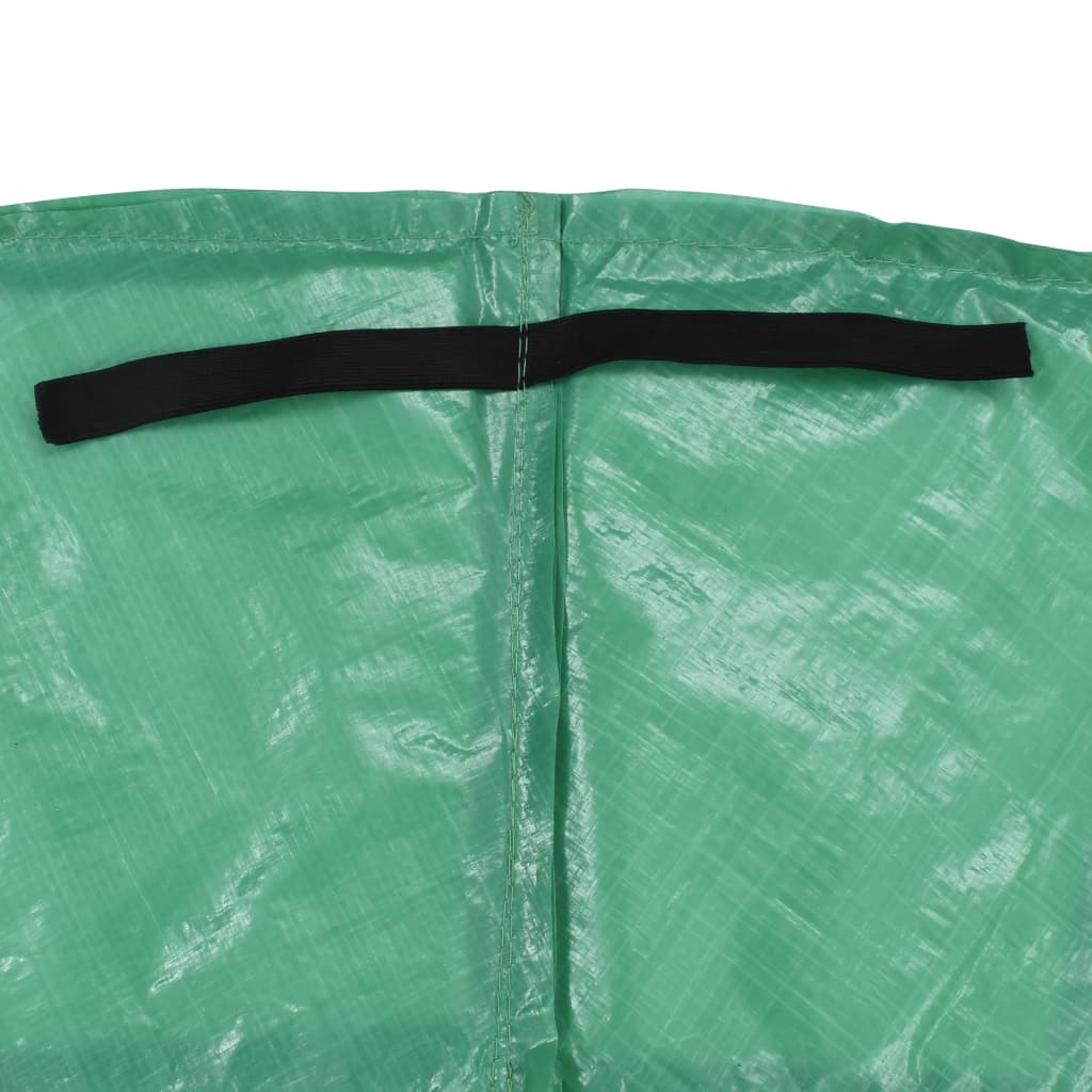 Protective trampoline frame cover, green, 14ft/4.26m