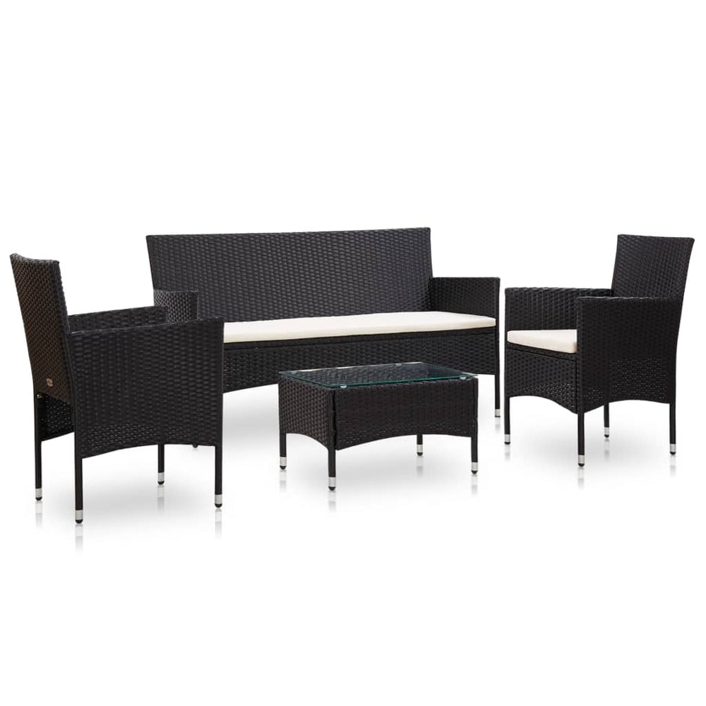 Lauko baldų komplektas SUNBURST juodas