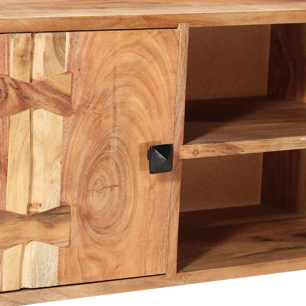 TV cabinet, 118x30x45cm, solid acacia wood