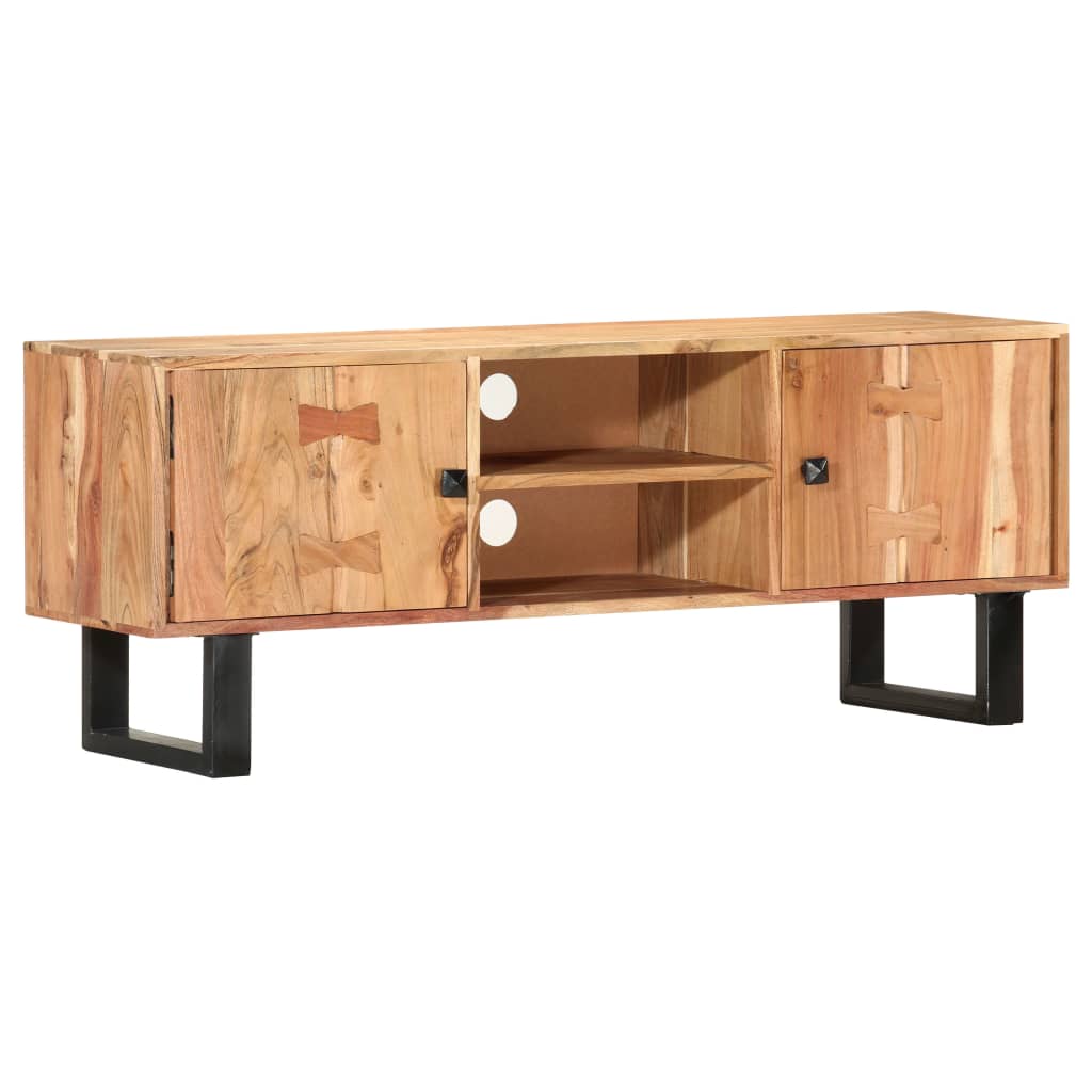 TV cabinet, 118x30x45cm, solid acacia wood