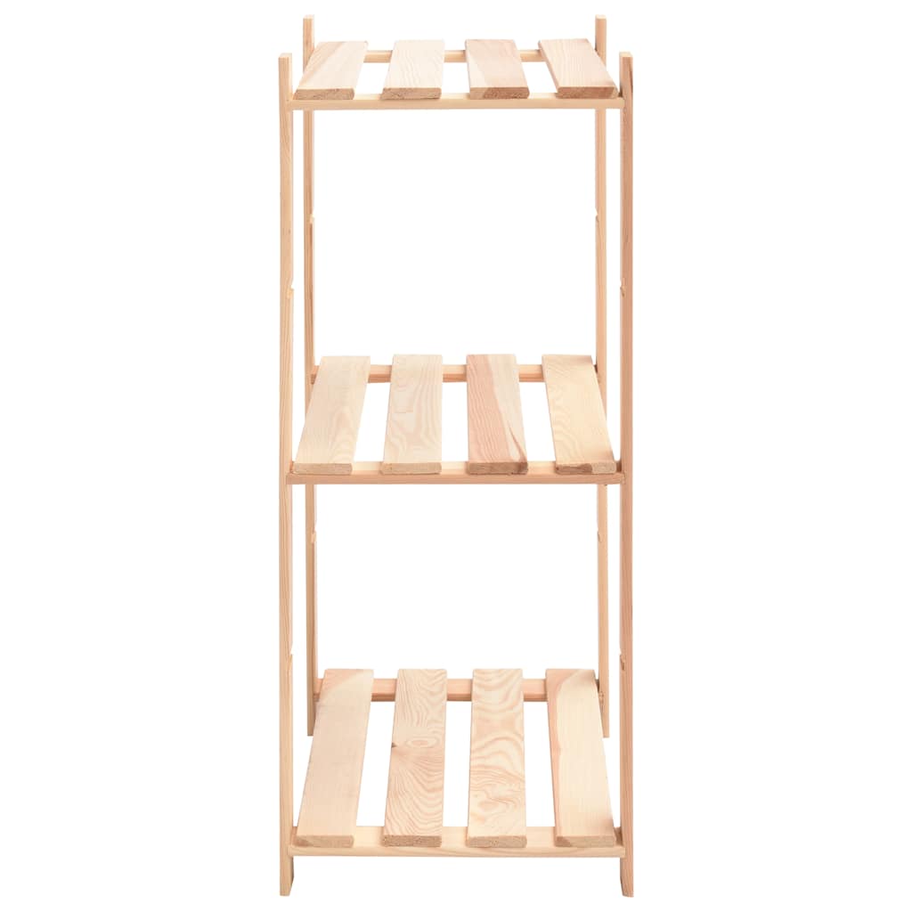 Shelving unit, 2 pcs, 60x38x90cm, solid pine, 3-tier