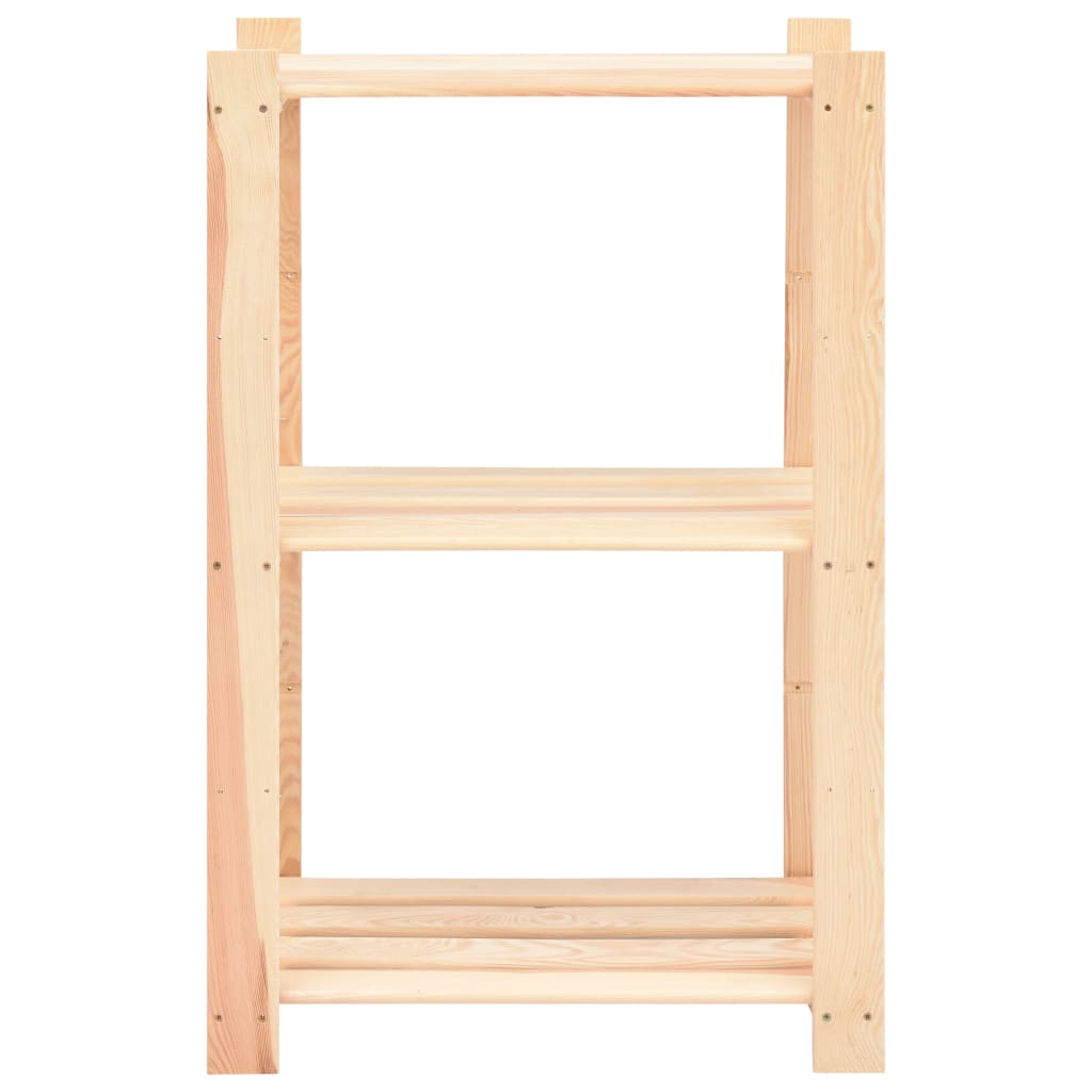 Shelves, 3 pcs., 60x38x90cm, solid pine, 3-tier
