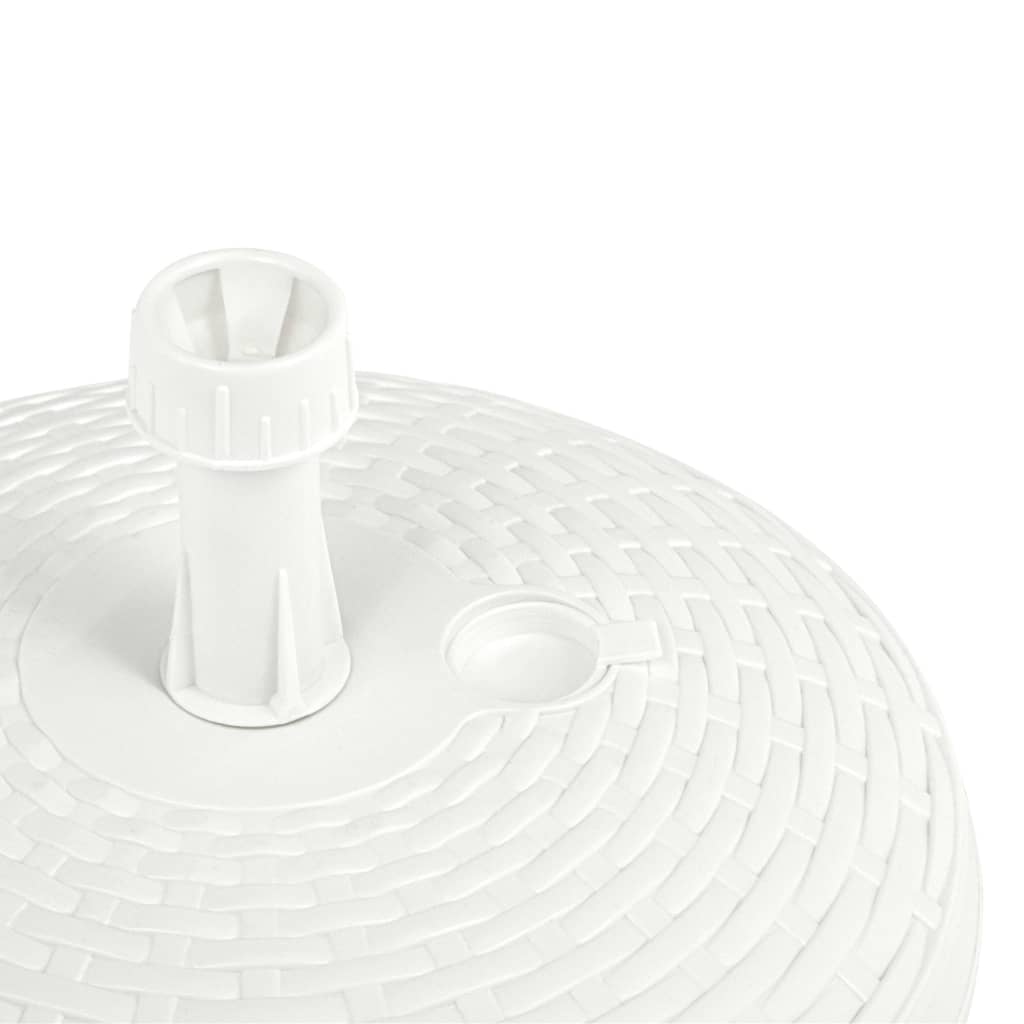 Skėčio pagrindas, baltas, 20l, ratano imitacijos plastikas