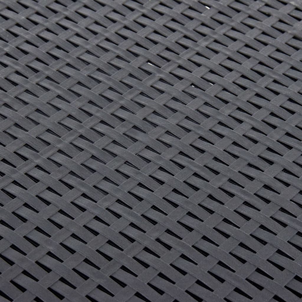 Šoninis staliukas, antracito spalvos, 54x54x36,5cm, plastikas