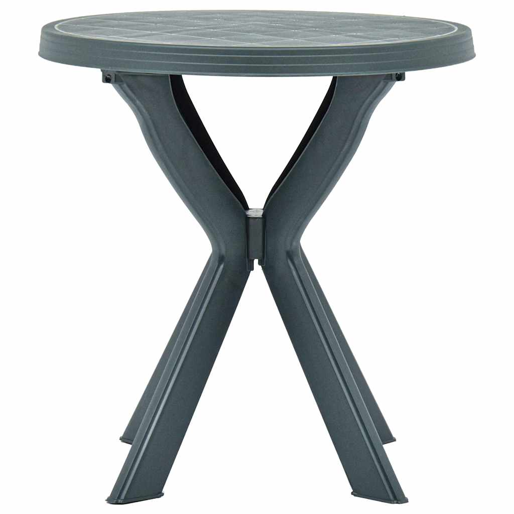 Bistro staliukas, žalios spalvos, plastikas, 70cm skersmens