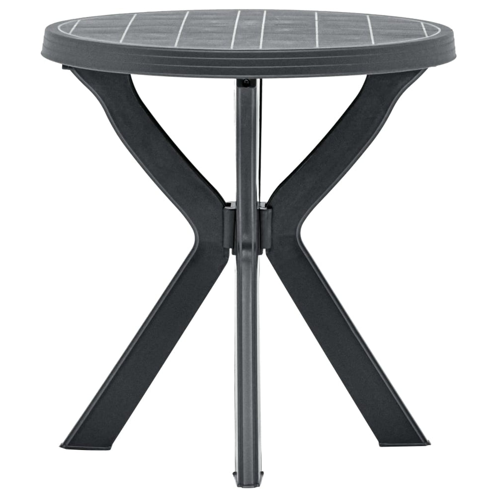 Bistro table, anthracite, plastic, 70cm diameter
