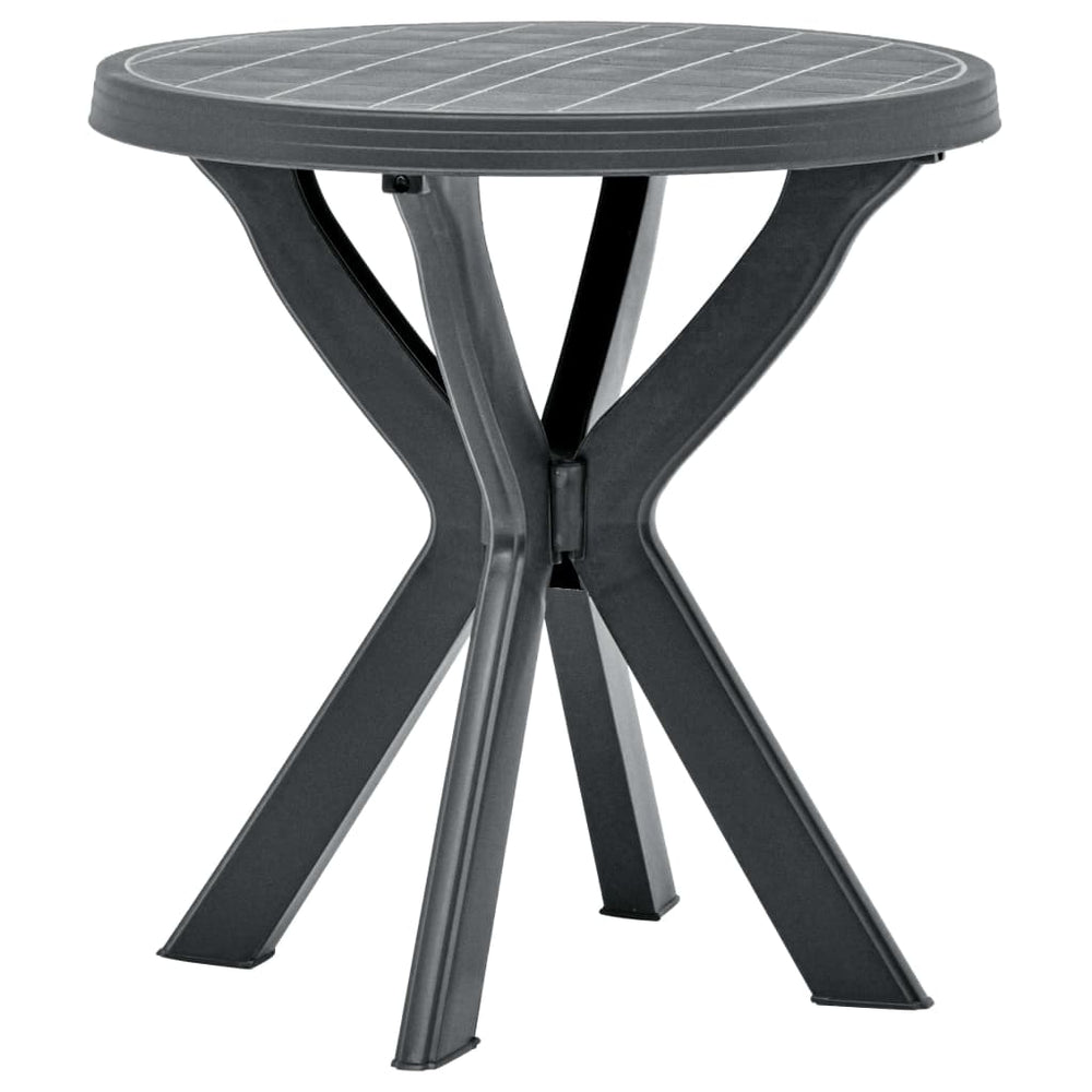 Bistro table, anthracite, plastic, 70cm diameter
