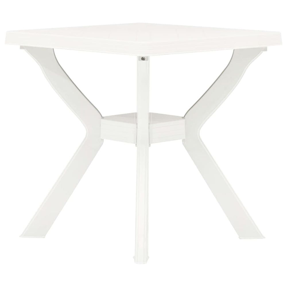 Bistro table, white, 70x70x72cm, plastic