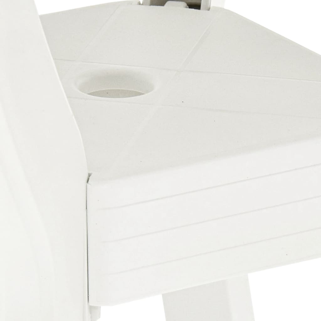 Bistro table, white, 70x70x72cm, plastic