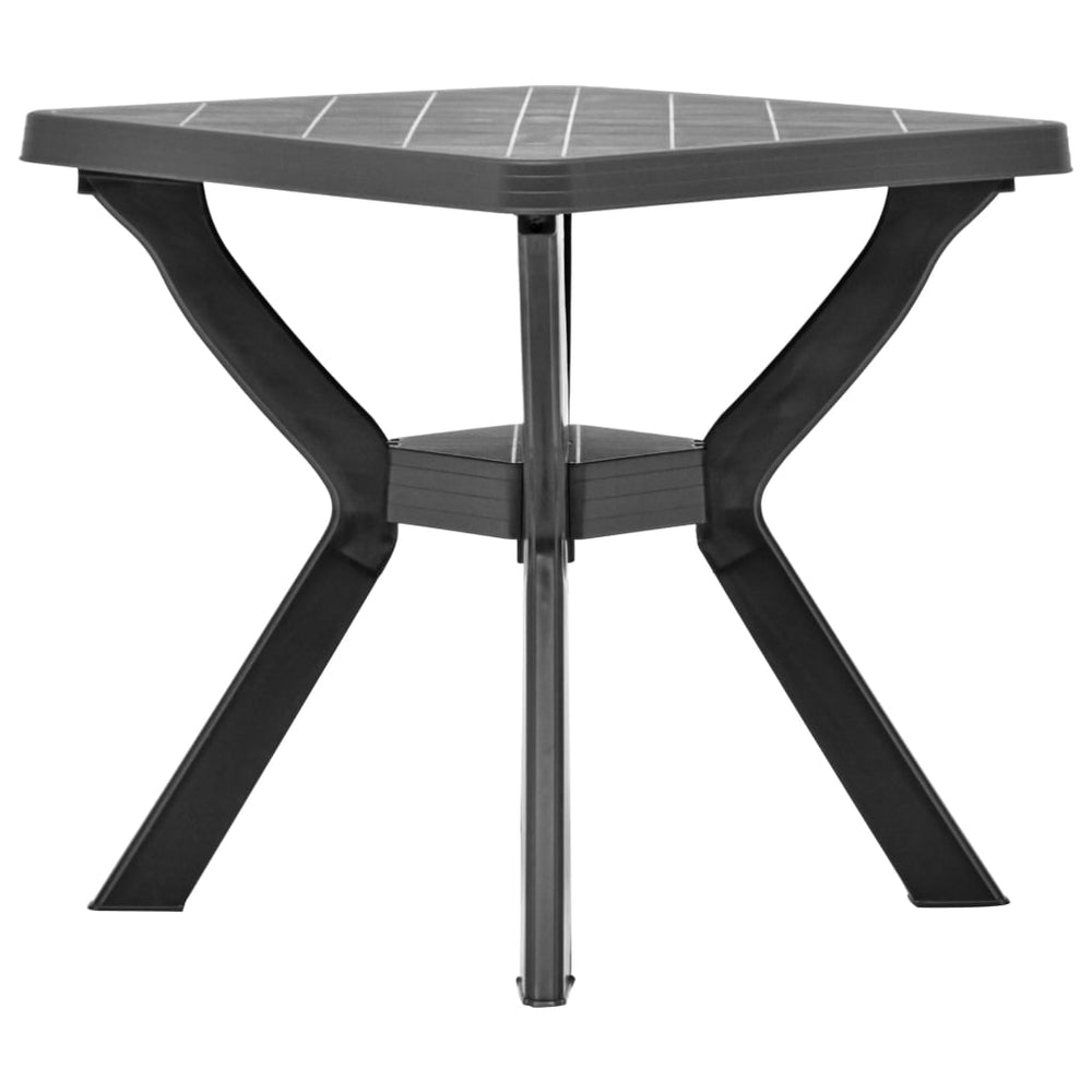 Bistro table, anthracite, 70x70x72cm, plastic