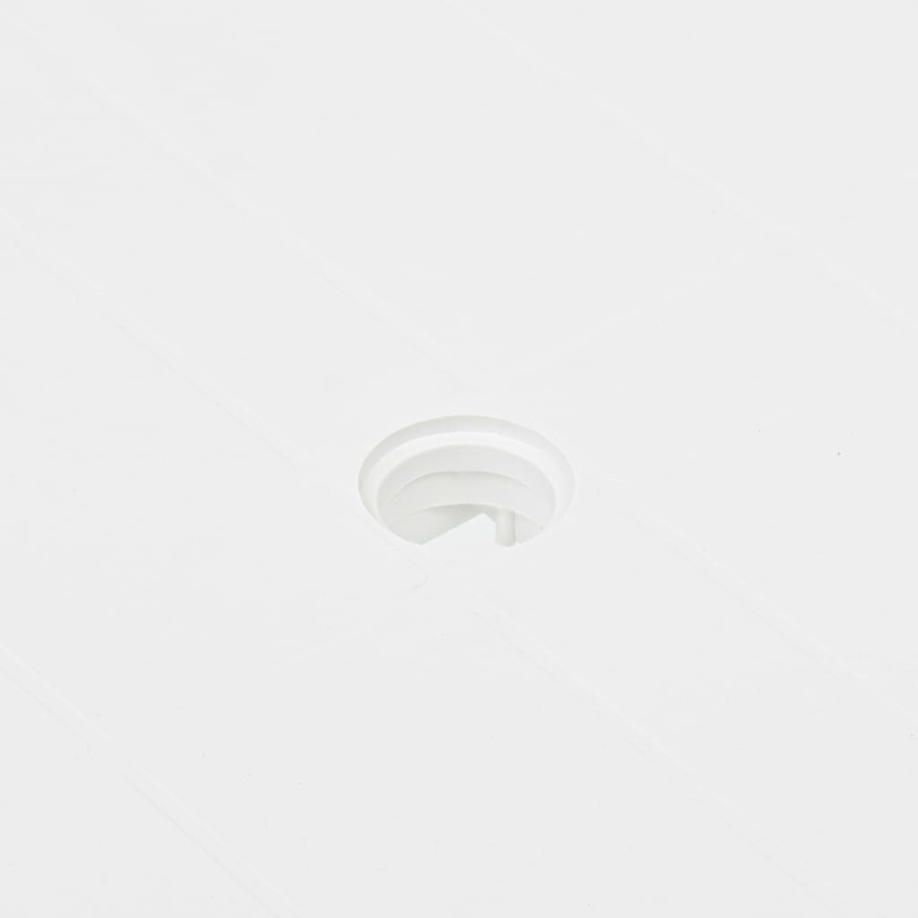 Sodo stalas, baltos spalvos, 80x75x72cm, plastikas